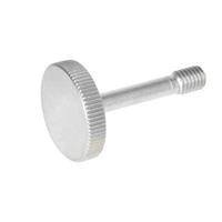 GN 653.2 Stainless Steel Knurled Screw with Recessed Stud for Loss Prevention